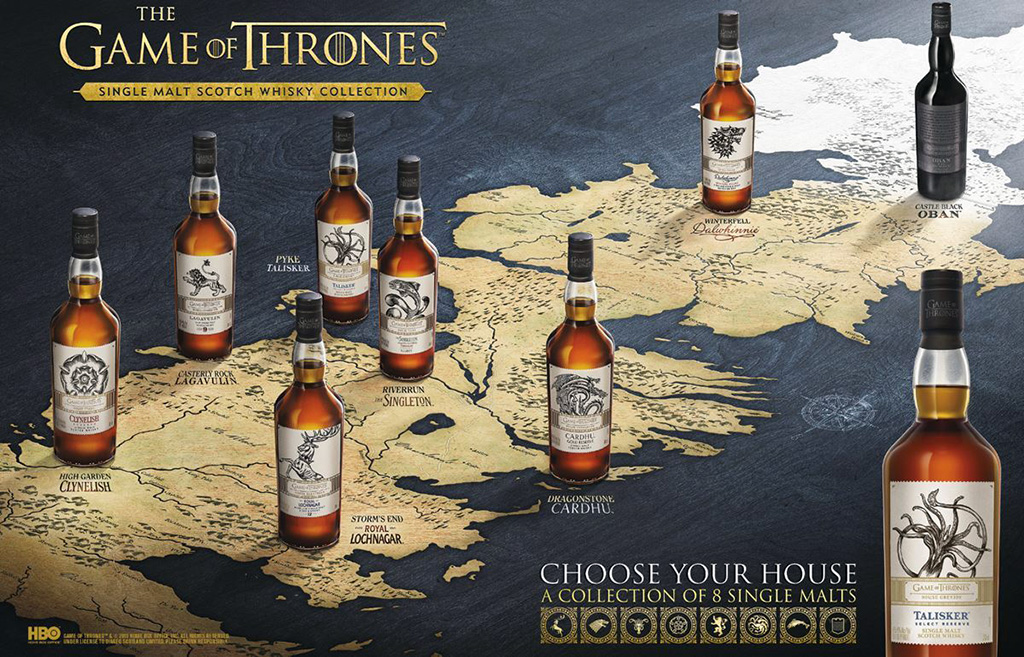 Spirito Italiano la serie degli whisky celebrativa di Game of Thrones