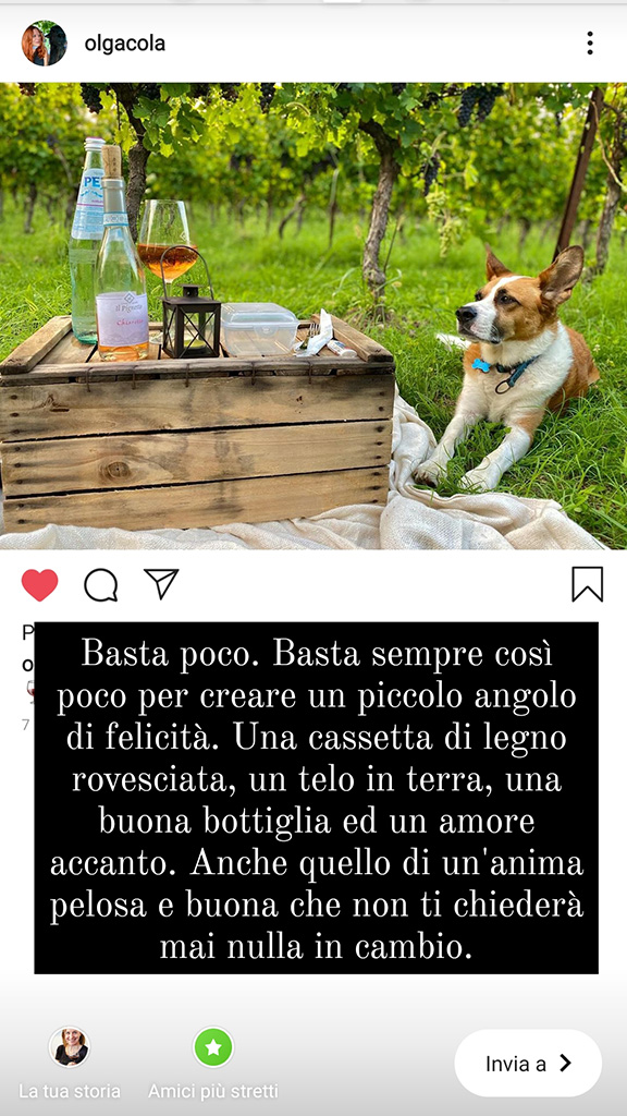 Spirito Italiano Le foto interalcoliche selezionate su Instagram da Sandra Panerai. calice e cuore